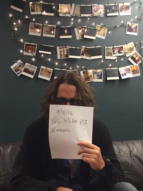 chriscornell's tweet photo. Ask me anything about #HigherTruth between now &amp; tmrw @ 6:45p PT. Will answer as many as I can.  #AskChris http://t.co/Hc1YRSnIRF