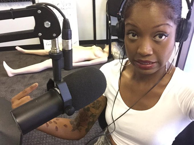 In studio w/ @AidenStarr for #DiaryOfADominatrix right now! ..&amp;theres a dead sex doll behind me, #kinky<a class="tags" href="/tag/aidenstarr">@aidenstarr</a><a href="/tag/diaryofadominatrix"class="tags">#DiaryOfADominatrix</a><a href="/tag/kinky"class="tags"><span>#kinky</span></a>
