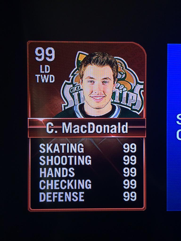 Thanks to <a href="/EASPORTSNHL/">EA SPORTS NHL</a> for the special card!! #nhl16