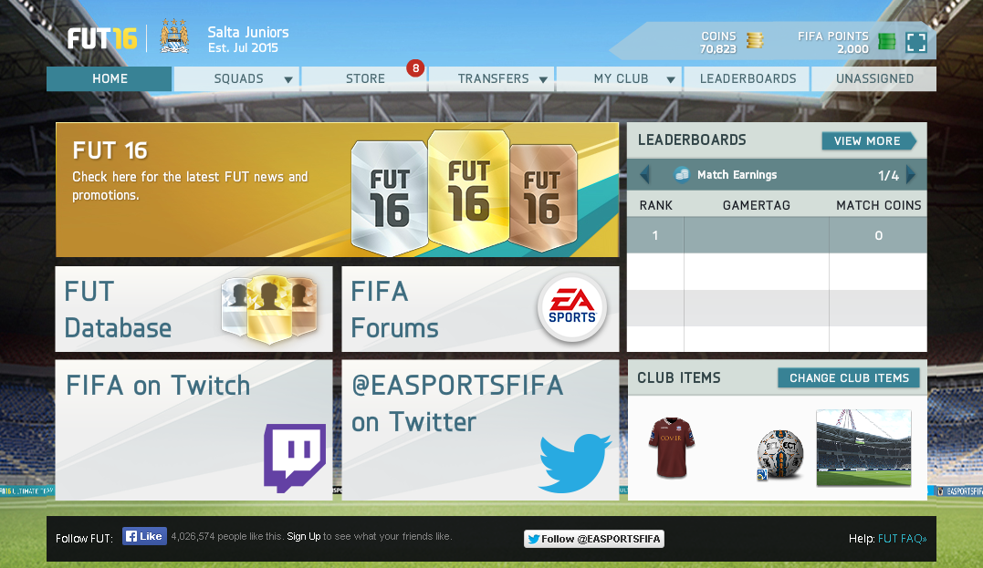 EA SPORTS FC on X: The new #FUT Web App is here!