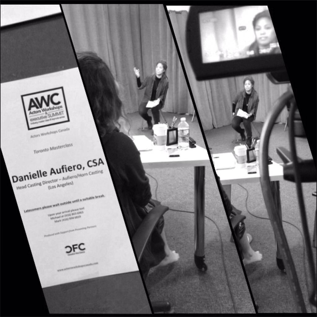 ActorsWCanada's tweet photo. #tbt to Danielle Aufiero, CSA masterclass benefiting @ActorsFund last weekend. Support from #MarkLeroy + @ArisAthan http://t.co/49aYyVPoFX