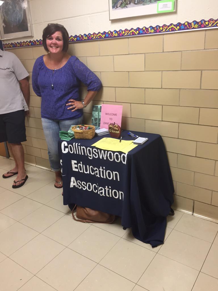 CEAPride's tweet photo. CEA supporting teachers, students, and parents at Zane North Back to School night. http://t.co/bTSlMTK5KX