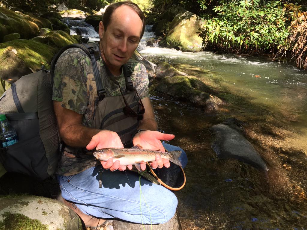 RossCaton's tweet photo. Dad's nice rainbow on Hazel Creek today http://t.co/MLy1WS6wWu