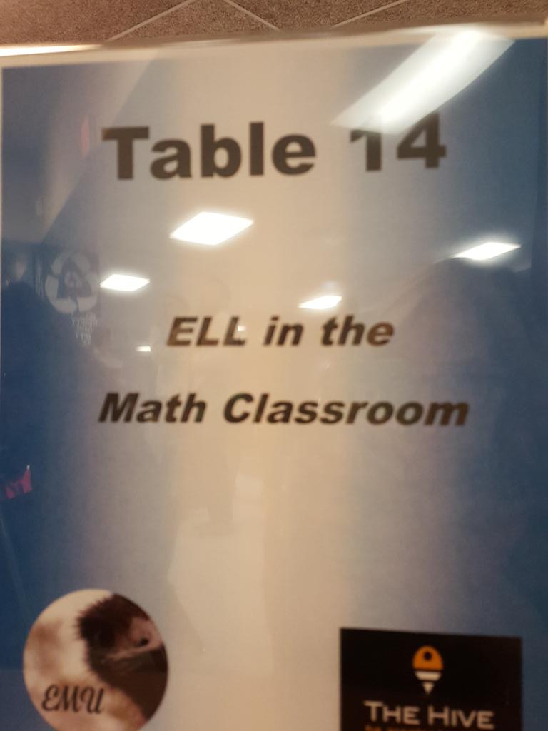 ccsd_eod's tweet photo. A full table with Marcia who is sharing information about ELL in the math classroom #begreatertogether http://t.co/6QKlrRM0Dn