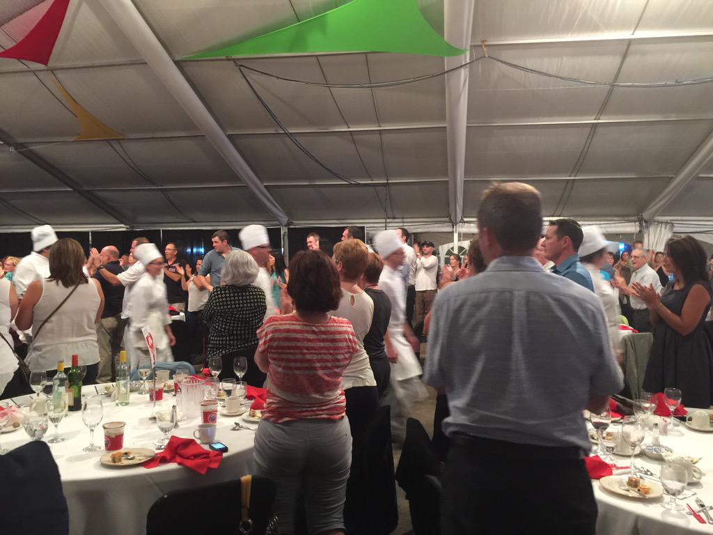 smartestkitchen's tweet image. What an amazing team of Chefs and service staff from @hollandcollege  Culinary Institute. Thank you! #shellabration