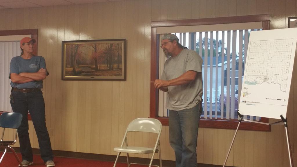 ImTomPier's tweet photo. Commissioners Freng and Epp speak with residents from Gayville at an area meeting Thursday night #YCoC http://t.co/2GUiqM8VaM