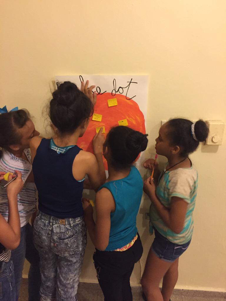 Brought #dotday15 to Santiago, Dominican Republic tonight. Loved doing it in español. #MakeYourMark