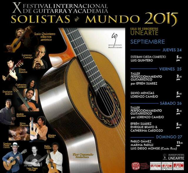 X Fest. d Guitarra y Academia Solistas del Mundo/UNEARTE/ 24-27 Sept./Gratis <a href="/MovidaCaracas/">MovidaCaracas</a> <a href="/hoyquehay/">HoyQuéHay</a> <a href="/tuzonacaracas/">Tu Zona Caracas</a>