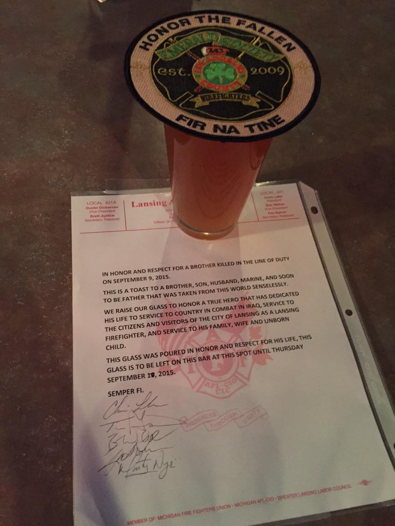 Our hearts go out to his family and our family and friends <a href="/LansingFD/">Lansing Fire</a> #HonorTheFallen #LansingFire