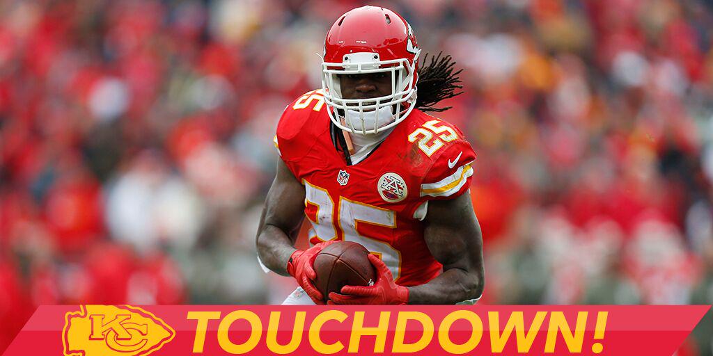 NFL's tweet photo. Oh Jamaal!! 34 yards!

TOUCHDOWN!! #DENvsKC #TNF http://t.co/MxymmTIcjh