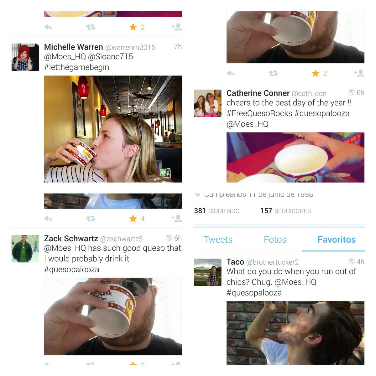 tookiebf's tweet photo. I started a trend y'all #quesopalooza #BottomsUp http://t.co/PpKZbm87ia