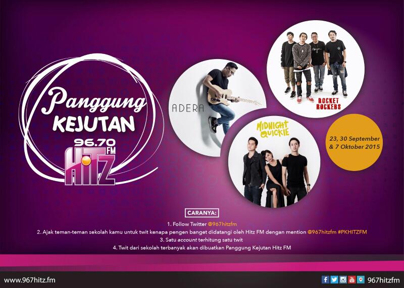 Mau seru-seruan bareng <a href="/ADERA_ega/">ADERA</a> <a href="/MidnightQuickie/">Midnight Quickie</a> <a href="/rocket_rockers/">Rocket Rockers</a> ? Tweet kesini aja pake hestek #PKHITZFM ya!