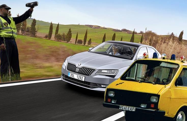 Vai nu Latviju, vai Škodu policists šodien apturēs sacensībā uz Rio. Kuru? ej.uz/eb2015