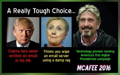 officialmcafee's tweet image. Image by Rob Loggia