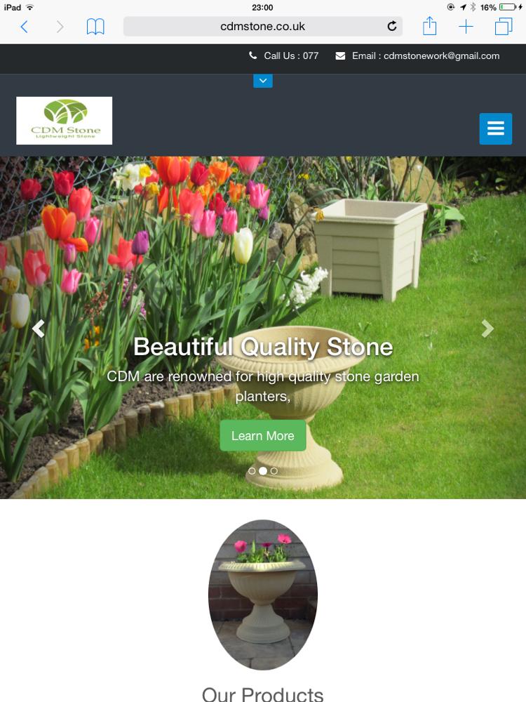 CDMstone's tweet image. Development on our website has begun. Who likes the new style?! #tablet #mobile #friendly