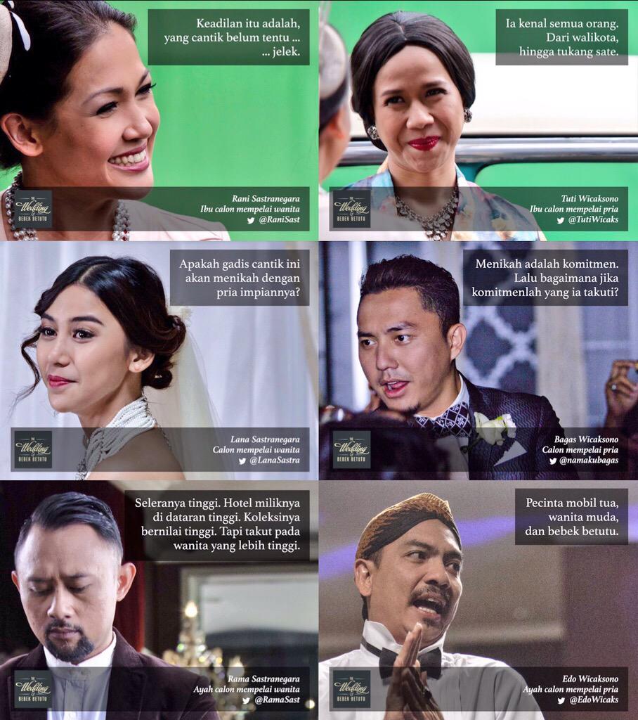 Selamat siang!
Sudah follow akun Twitter karakter di film The Wedding &amp; Bebek Betutu? #webek