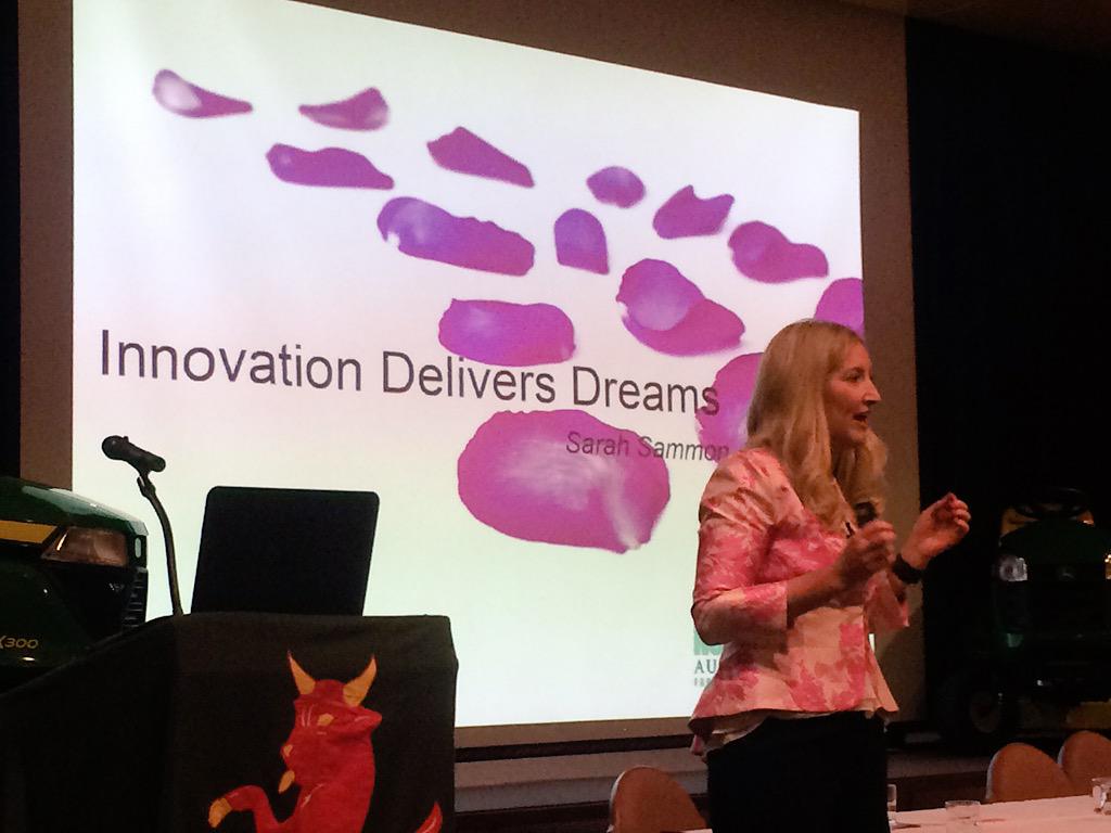 World_Farmers's tweet photo. Innovation delivers dreams. @sarahsammon @nuffieldaust #nuffieldlive http://t.co/IZc1vC0R0a