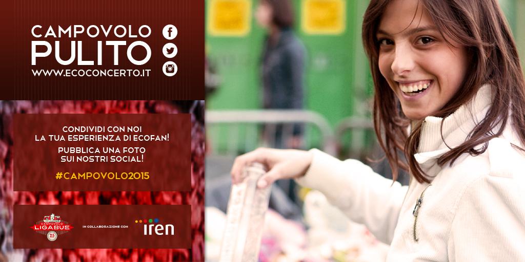 gruppoiren's tweet photo. Vai a #Campovolo2015? Pubblica una foto della tua raccolta differenziata con hashtag #ecofan e vivi un #ecoconcerto http://t.co/CcAe1MpYYc