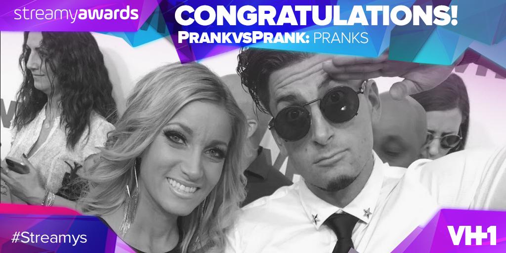 streamys's tweet image. PRANK SERIES

GOES

TO...

#PrankvsPrank (@Jessewelle + @PhillyChic5)! 

#Streamys 😝😝😝