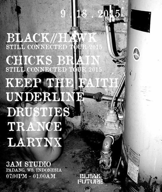 blckhwkblood's tweet image. Destinasi pertama #stillconnectedtour2015 malam ini di 3AM studio Padang,sampai jumpa kawan kawan!