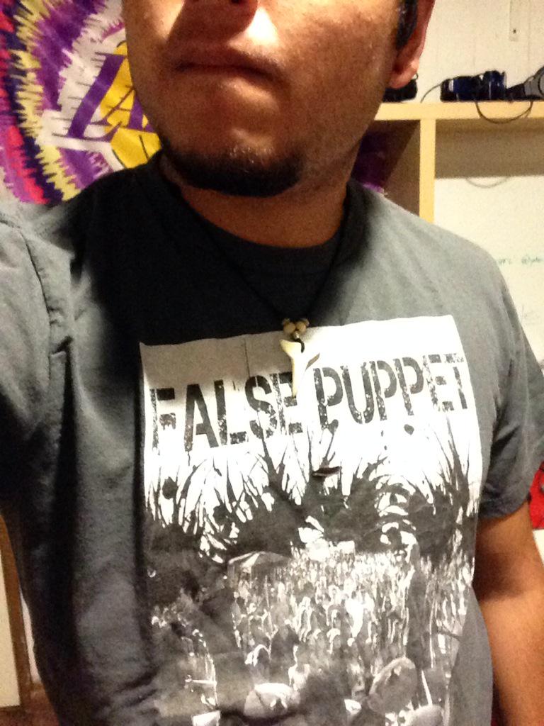 CG_of_TOT's tweet photo. @FalsePuppetBand hey hey hey rocking your awesome shirts #falsepuppet #rockmusic #awesometees http://t.co/MbsYm5CqaD