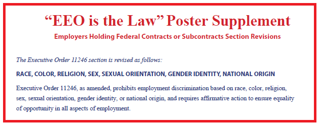 2mincheck's tweet image. Q&amp;amp;A:  Federal Equal Employment Opportunity (EEO) Poster Supplement vytm.in/1udoQw