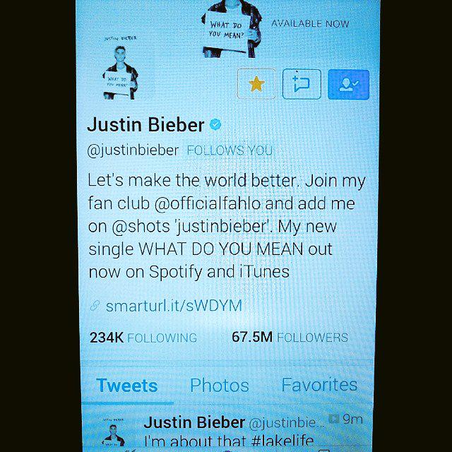 SelenaGomezMGN's tweet image. @justinbieber Followed Me I Love You Bro Thank You So Much For The Follow Really Means The World To Me #1Your TheBest