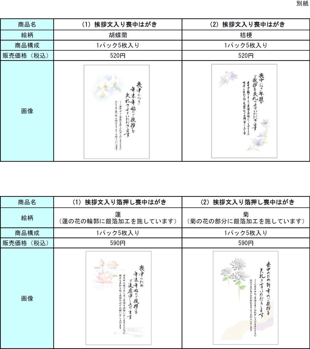 트위터의 郵便局プチ情報 休止中 님 日本郵便プレスリリース 喪中はがき 喪中見舞いはがき 寒中見舞いはがき の販売開始 喪中 のご挨拶 ご返礼 年賀状のお返事に Http T Co Uolip9jpmg Http T Co 93msqjyz0p