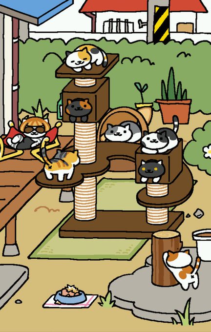 今流行りのねこあつめ #ねこあつめ 