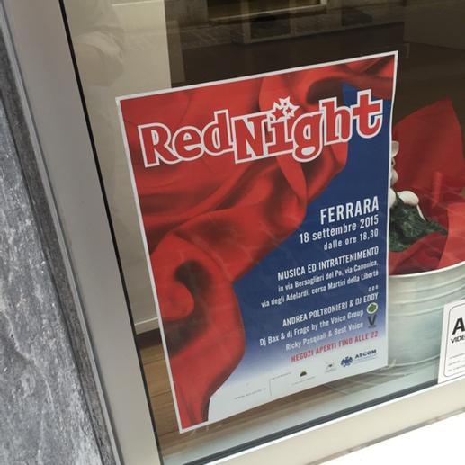 UrbanDavide's tweet photo. #tra poche ore #REDNIGHT @ComuneDiFerrara @AscomFerrara @FederModaItalia @MassimoTorti @marcomescolini #tuttopronto http://t.co/gZ4UcTze6M