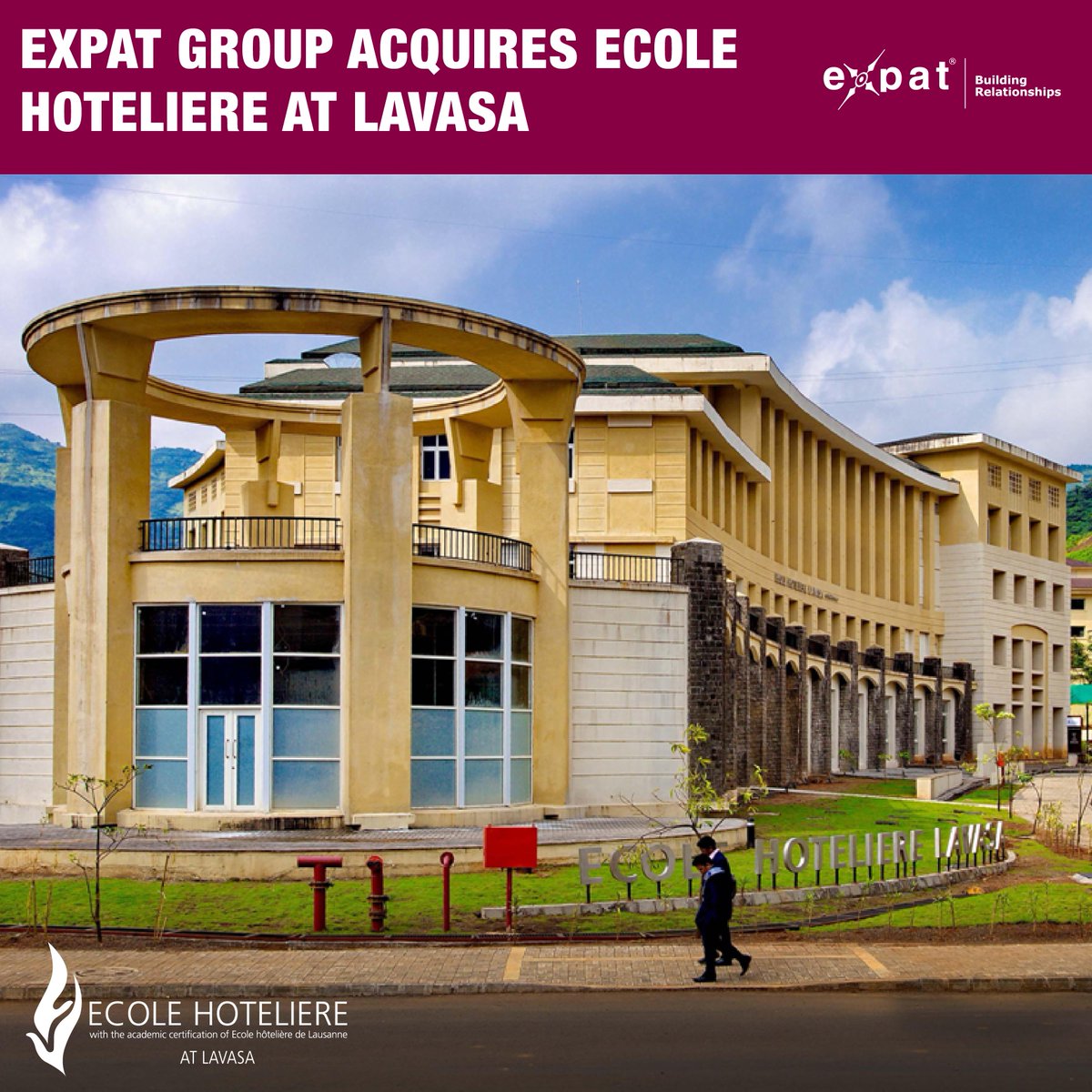 ExpatProp's tweet photo. #ExpatGroup acquires #Ecole Hoteliere at Lavasa. http://t.co/kP3DS1cBXi http://t.co/zC33su5XAl