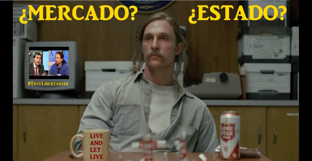 HorizontOrg's tweet photo. NUEVO VÍDEO: https://t.co/iHv7DdIbr5
Un #TrueLibertarian con @diazvillanueva, Rust Cohle y @Pablo_Iglesias_ http://t.co/HNoOoZD1Wy