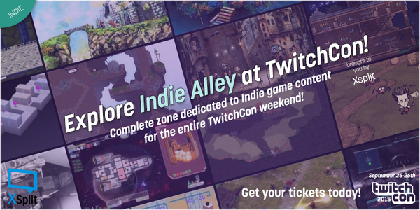 Don't miss the Indie Alley area at #TwitchCon which we will be running! Lots of great Indie game content to check out