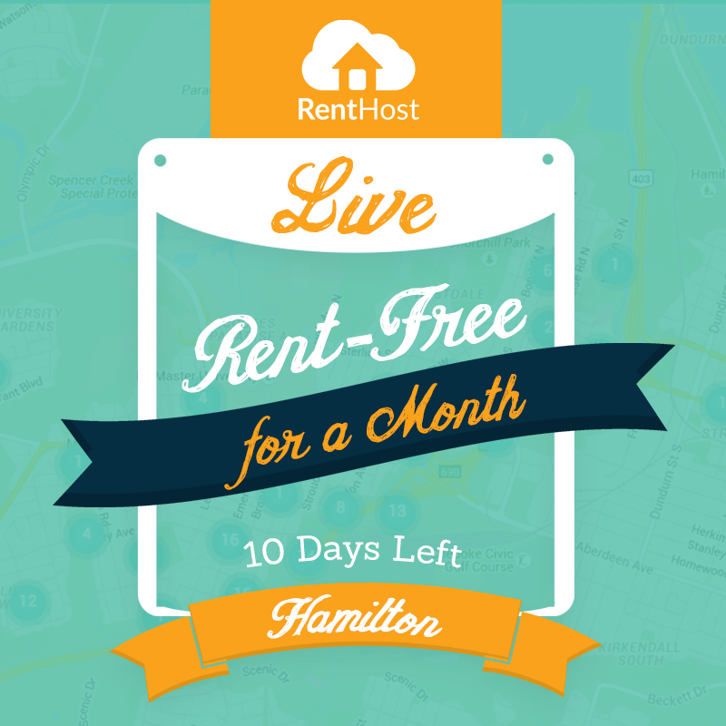 RentHost's tweet photo. Students of #HamOnt, enter for a chance to #LiveRentFree For A Month! Enter at http://t.co/YTNNIUeNMe (10 Days Left) http://t.co/lkxaNLQ5U5