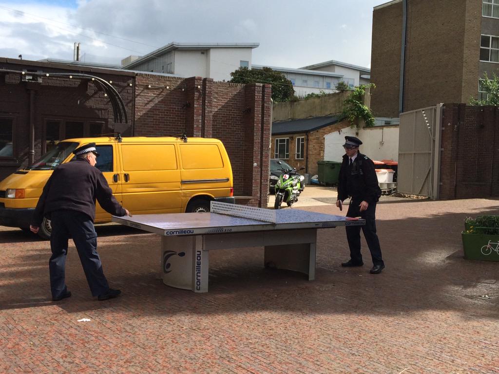 Sport and Active Communities (@sportroehampton) on Twitter photo "<a href="/DigbyCollege/">Digby Stuart College</a>: Not everyday you see 2 coppers playing table tennis <a href="/RoehamptonUni/">Uni of Roehampton</a> #freshersfair #partofthepride " "<a href="/DigbyCollege/">Digby Stuart College</a>: Not everyday you see 2 coppers playing table tennis <a href="/RoehamptonUni/">Uni of Roehampton</a> #freshersfair #partofthepride "
