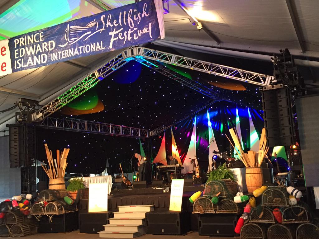 PEIPaulAlan's tweet image. Getting @cfcy setup for the 20th Anniversary of the #PEI International Shellfish Festival in @ChtownPE #shellfish20th