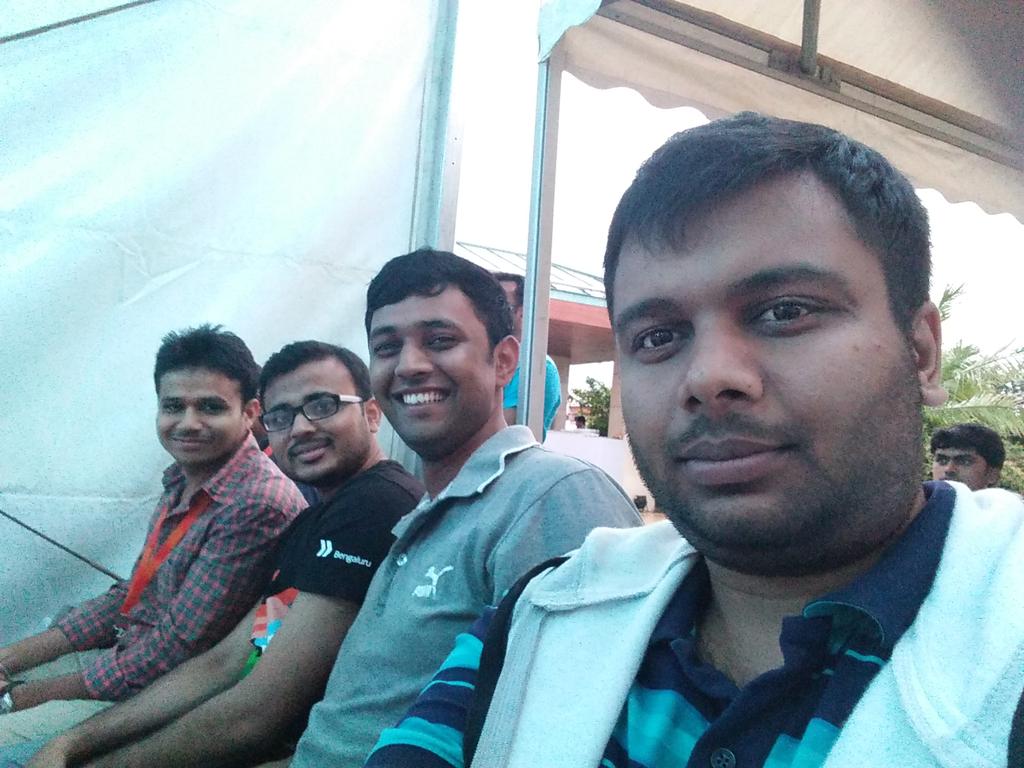 travelinza's tweet image. @curofy team at Pitch Day #googlelaunchpadweek #blr