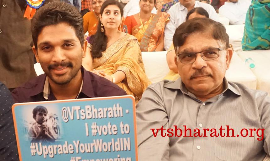 Thank u Allu Arjun garu 4support2 <a href="/vtsbharath/">VTSBharath</a> educating blind children #Vote #UpgradeYourWorldIN RETWEET <a href="/alluarjun/">Allu Arjun</a>