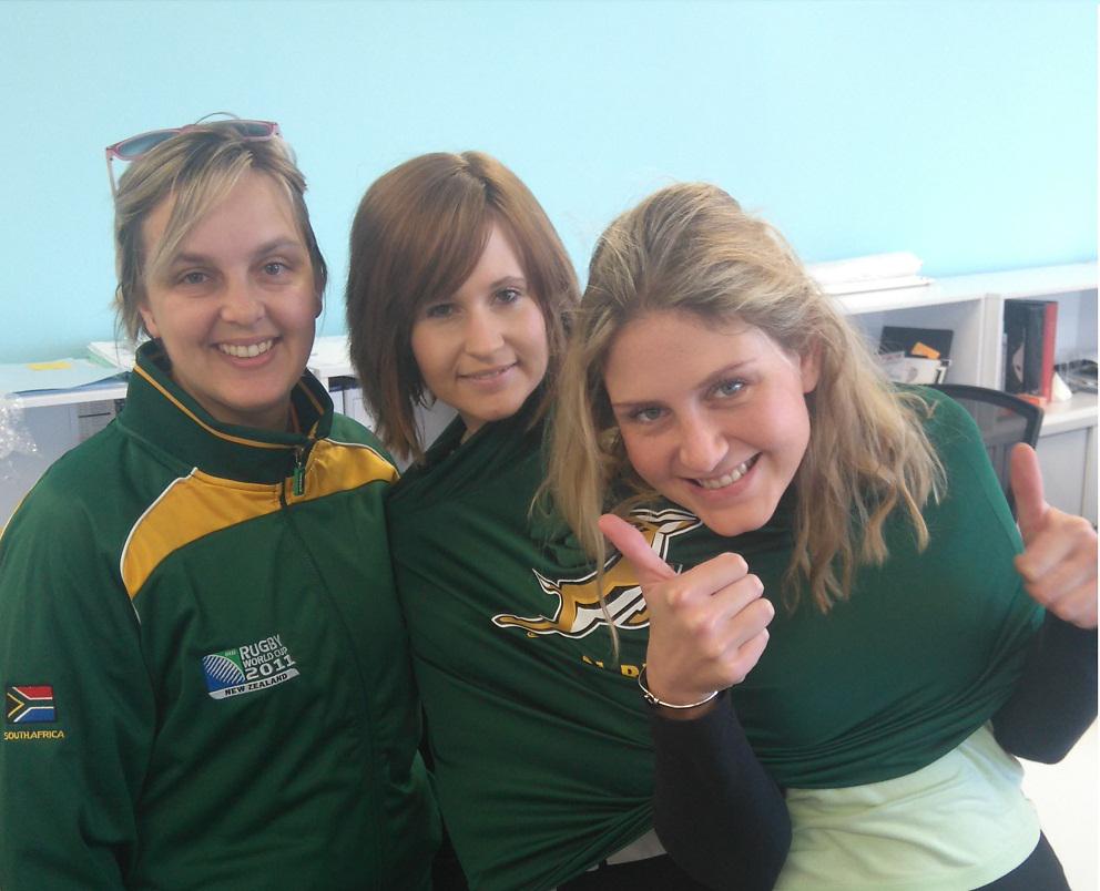 CocoZoneDrink's tweet photo. CocoZone HQ feeling the gees! #puregoodness #BokFriday #RugbyWorldCup @Springboks #greenandgold #MakeItaHomeGame http://t.co/uqsqeBzmeA