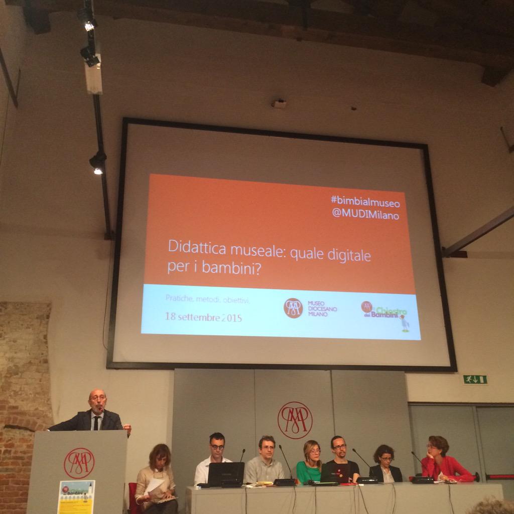 Si parte!!! Vi aspettiamo oggi al chiostro dei bambini! Didattica museale:quale digitale per i bambini? #bimbialmuseo
