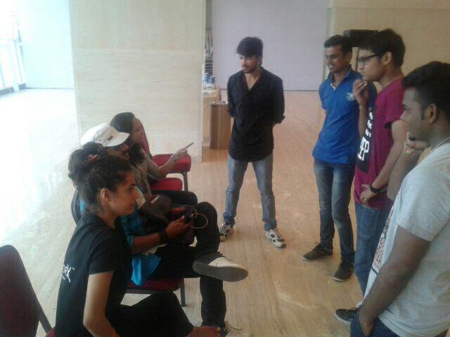 CTCstars's tweet photo. @TDXMumbai @_AshleyLobo team giving grooming for the finalists at the sahara star finale rehearsals! @ArtistAloud http://t.co/pnGXSrgHKh