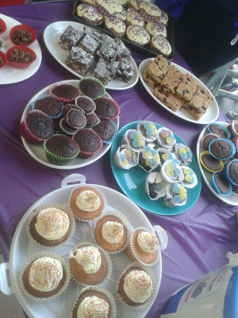 ebj501's tweet photo. Amazing cakes at Middleton Road. £40 donations in half hour. Well done Rachael!! http://t.co/BIMY78sfS6