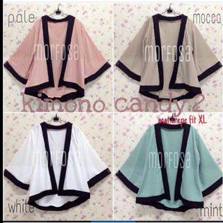 EF Plain pastel kimono cardi bahan twiscone (tdk nerawang) fit to XL <a href="/85/">85</a>
