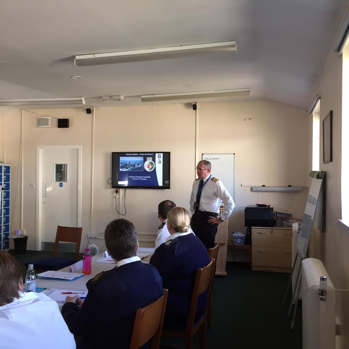 Great to Capt Simon Petitt of HMSQNLZ - CPO's Course#RN