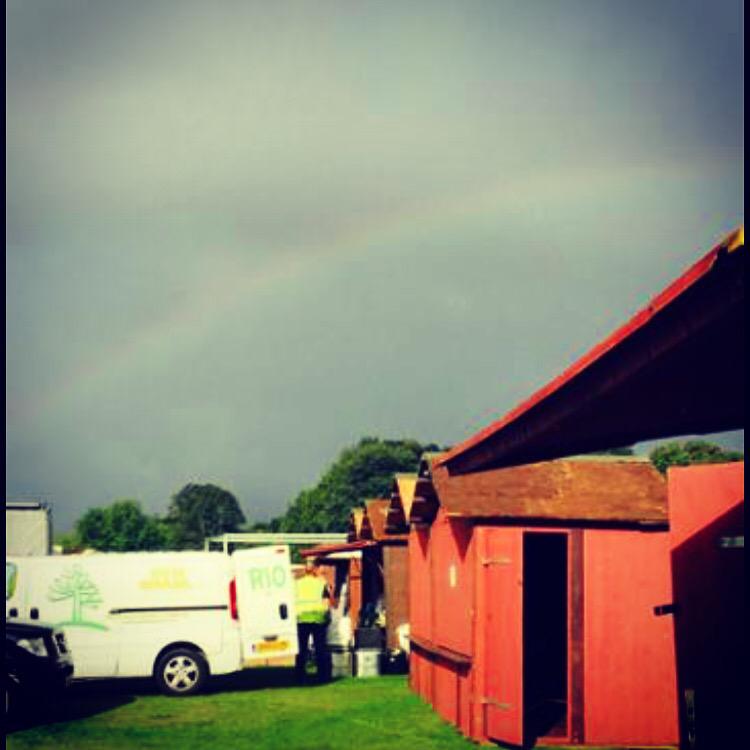 classicloveclub's tweet photo. What a lovely photo courtesy of @TheHubLiverpool - a rainbow over #SeftonPark as our exhibitors set up for the wknd 🌈 http://t.co/Zx7B1nlH15
