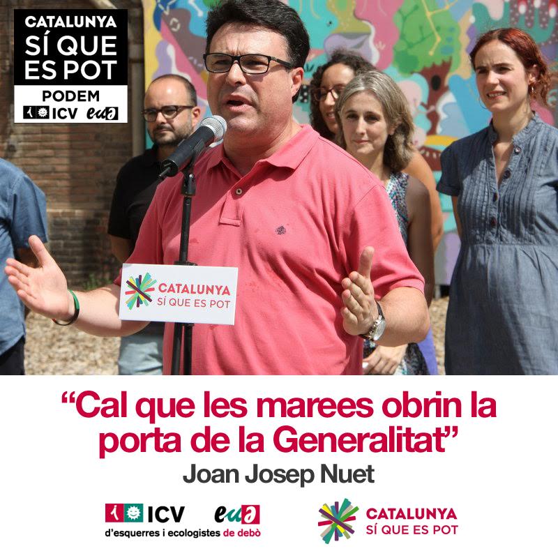 EUiA_cat's tweet photo. "Cal que les marees obrin la porta de la Generalitat" @NUET #ICVEUiASíQueEsPot http://t.co/R0FKRvcZI5