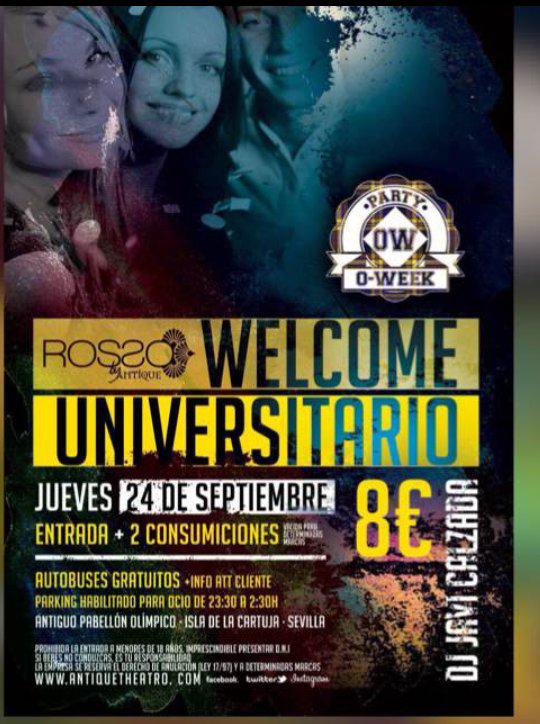 Ward_RRPP's tweet photo. ¡¡¡PRIMER JUEVES UNIVERSITARIO !!Rosso entradas 8€ 
2 copas+bus gratis+botellón privado Entradas whsp 651565460 😎🎉💄 
http://t.co/ePUxjP2z8c