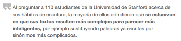 Usar palabras complejas te hace parecer estúpido microsiervos.com/archivo/cienci…