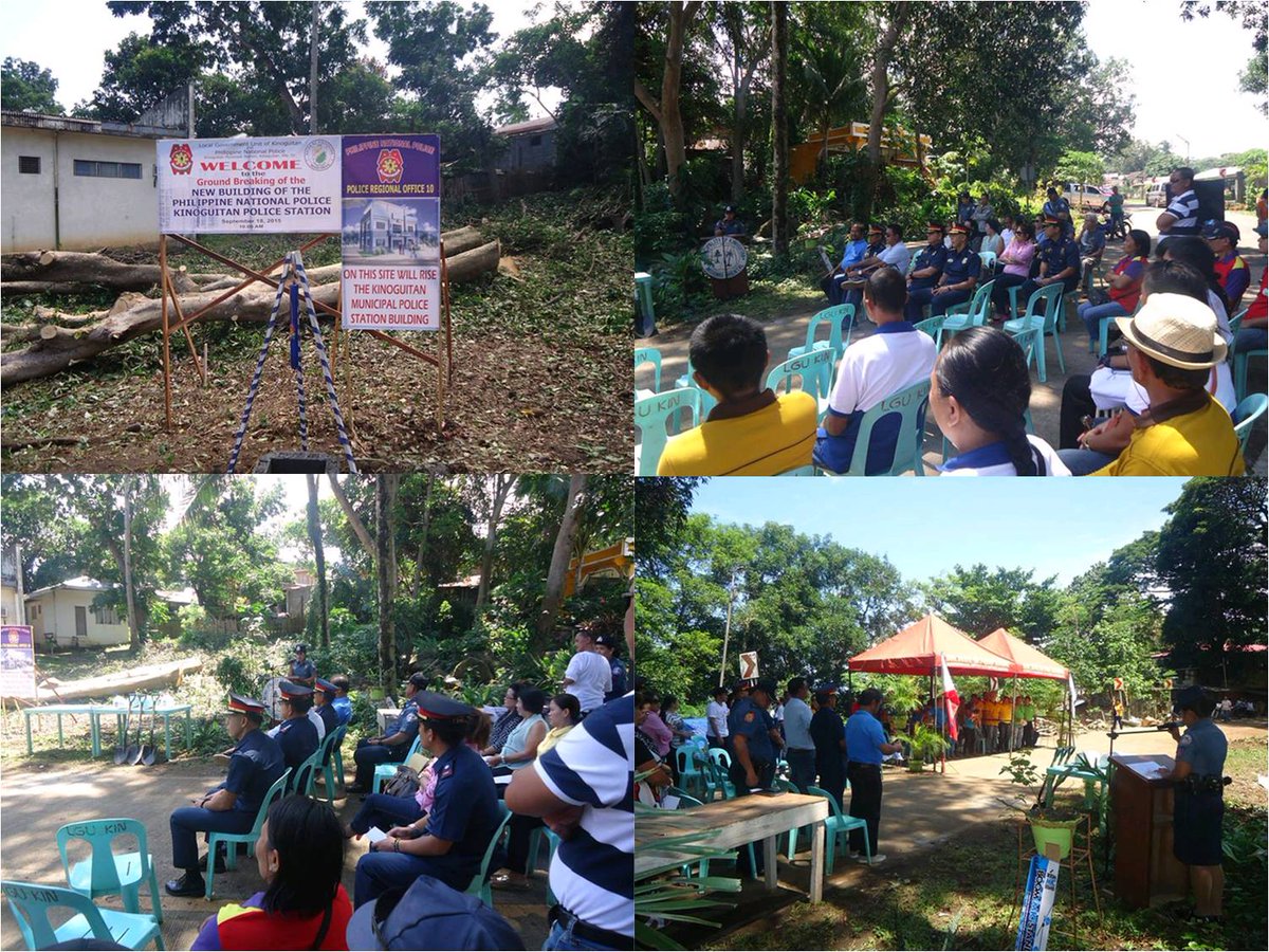 REOffice10's tweet photo. G/B Ceremony #proposedconstsite of #KinoguitanMPSBldg "BC" w/ PCSUPT DIMANDAL, DRDA/PRO10. @PNP_PCRG @pnp_es on 9/18 http://t.co/vpfnkADLfG