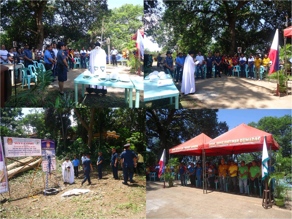 REOffice10's tweet photo. G/B Ceremony #proposedconstsite of #KinoguitanMPSBldg "BC" w/ PCSUPT DIMANDAL, DRDA/PRO10. @PNP_PCRG @pnp_es on 9/18 http://t.co/vpfnkADLfG